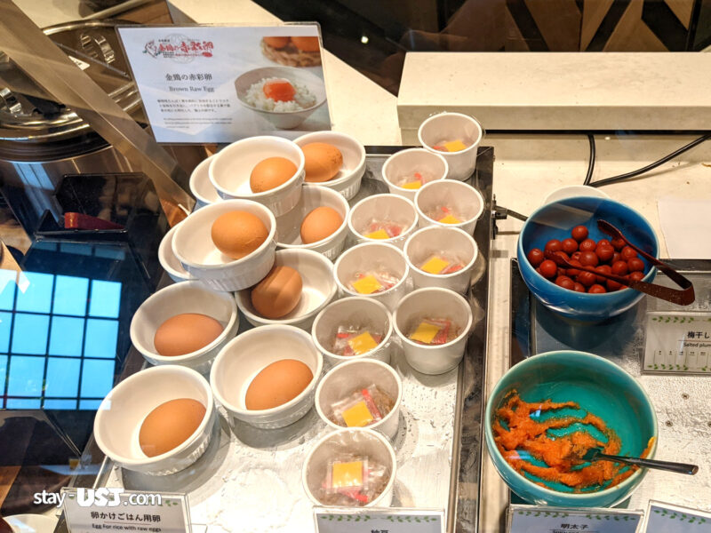 オリエンタルホテルユニバーサル・シティの朝食・こだわりの卵